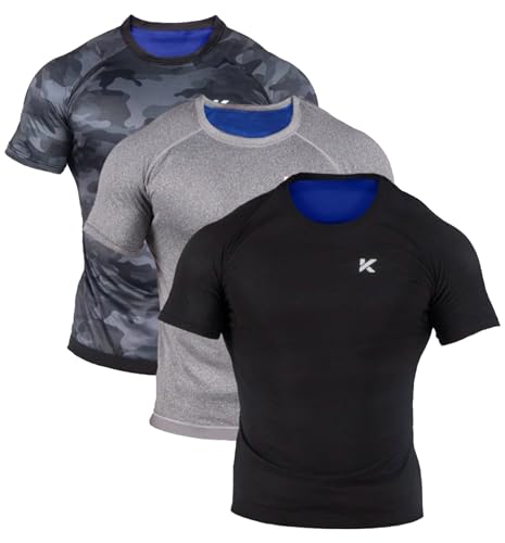 Kewlioo Mens Sauna Suit Shirt Heat Trapping Sweat Compression Vest Shapewear Top for Men Sweat More Look Great Gym Workout Exercise Versatile Heat Shaper Jacket Multicolor 3XL