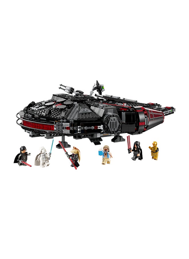 LEGO مجموعة سفينة الفضاء فالكون الداكنة من ستار وورز، مجموعة ألعاب قابلة للبناء للأطفال، هدية عيد ميلاد للأولاد والبنات وأي معجبين 75389 (1579 قطعة)  - Image 4