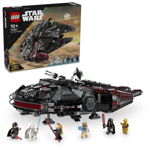 ليغو مجموعة مركبة قابلة للبناء دارك فالكون من LEGO® Star Wars™‍‌‎ للأطفال، فكرة هدية عيد ميلاد ممتعة 75389 - Image 1