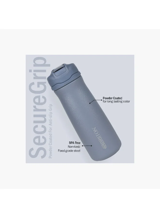 Briiton Water bottle -600Ml Double wall (stainless steel) Insulated Bottle-keeps Hot and Cold