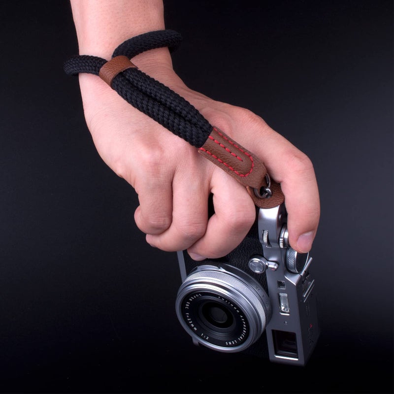 VKO Camera Wrist Strap,Hand Strap lanyard for DSLR SLR Mirrorless Camera Rope Adjustable Safety Strap(Black) - Image 3