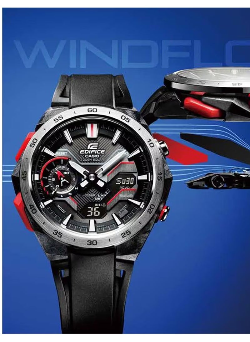 Casio Men Watch EDIFICE Windflow Digital Smartphone Link Solar Black Dial  ECB-2200P-1ADF - Image 1