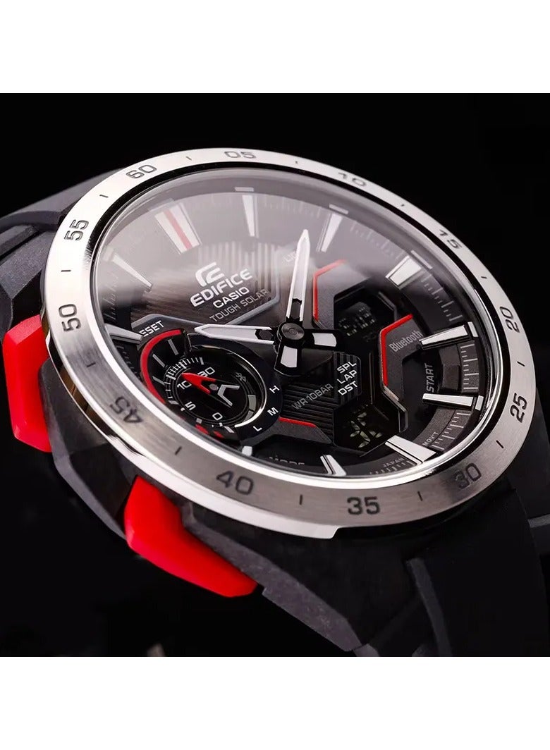 Casio Men Watch EDIFICE Windflow Digital Smartphone Link Solar Black Dial  ECB-2200P-1ADF - Image 3