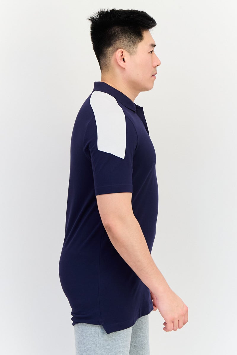 PUMA Men Sportswear Fit Short Sleeves Outdoor Polo Shirt, Navy Blue - Image 4