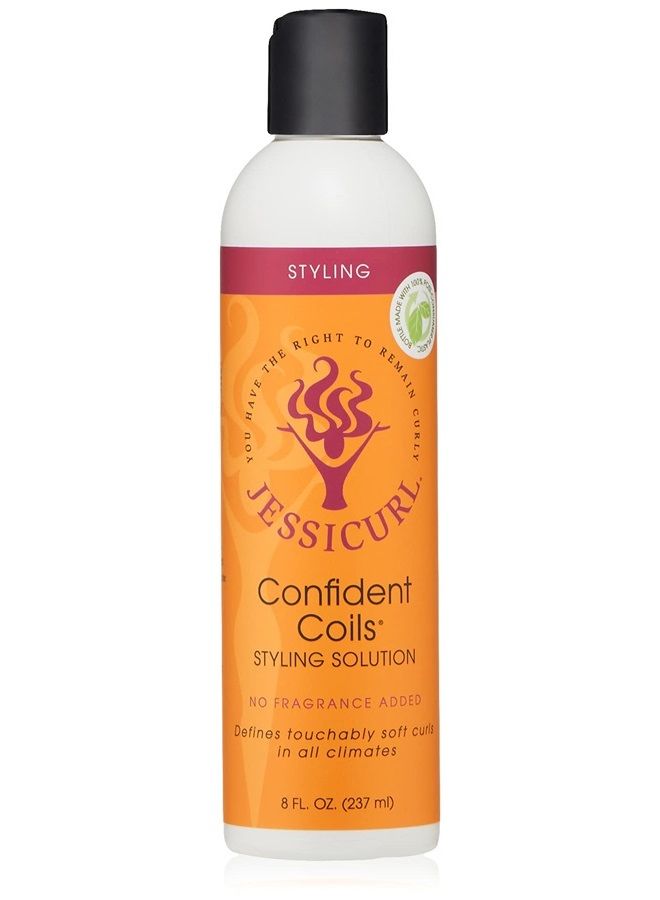 Jessicurl , Confident Coils Styling Solution, No Fragrance Added, 8 Fl oz. Curl Cream for Humidity Control and Frizz Control, Curly Hair Products, Styling Cream - Image 1