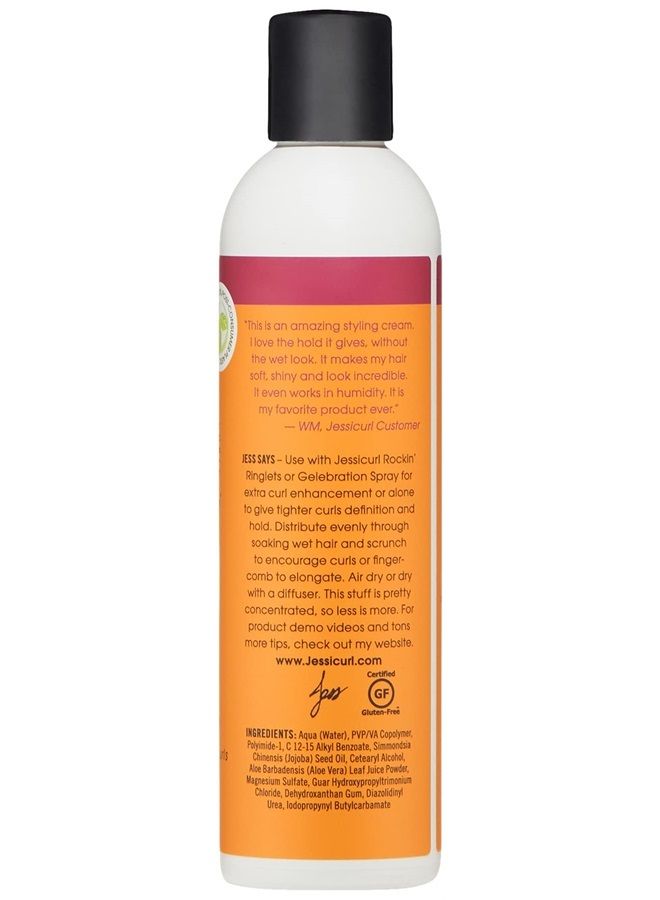 Jessicurl , Confident Coils Styling Solution, No Fragrance Added, 8 Fl oz. Curl Cream for Humidity Control and Frizz Control, Curly Hair Products, Styling Cream - Image 2