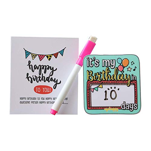 Oye Happy - Birthday Countdown Magnet - Unique Magnet for Friends/Girlfriend/Boyfriend/Husband/Wife to Gift on Birthday - Image 1