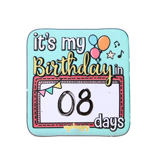 Oye Happy - Birthday Countdown Magnet - Unique Magnet for Friends/Girlfriend/Boyfriend/Husband/Wife to Gift on Birthday - Image 3