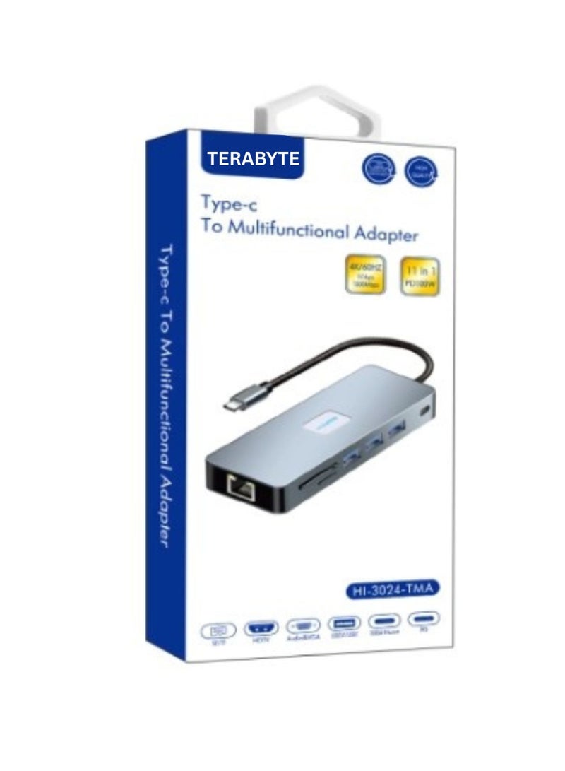 Terabyte Type-c To Multifunctional Adapter 11 in 1 - Image 1