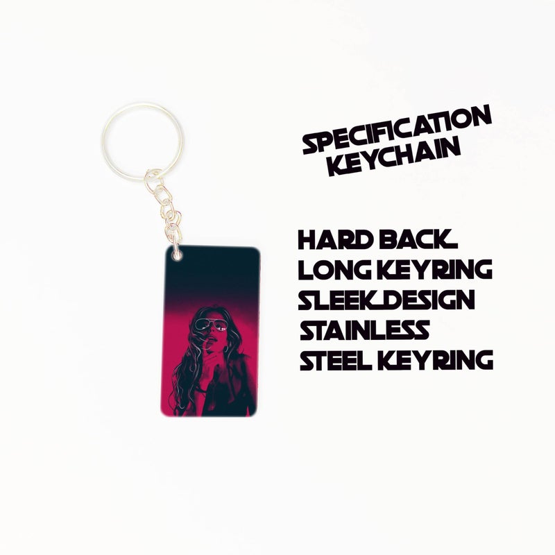 OUTFITQUE OUTFITQUE Premium (Pack of 2) Anime-337 Printed Long Keychain For Bike, Scooty, Car, MDF Keyholder - Image 3