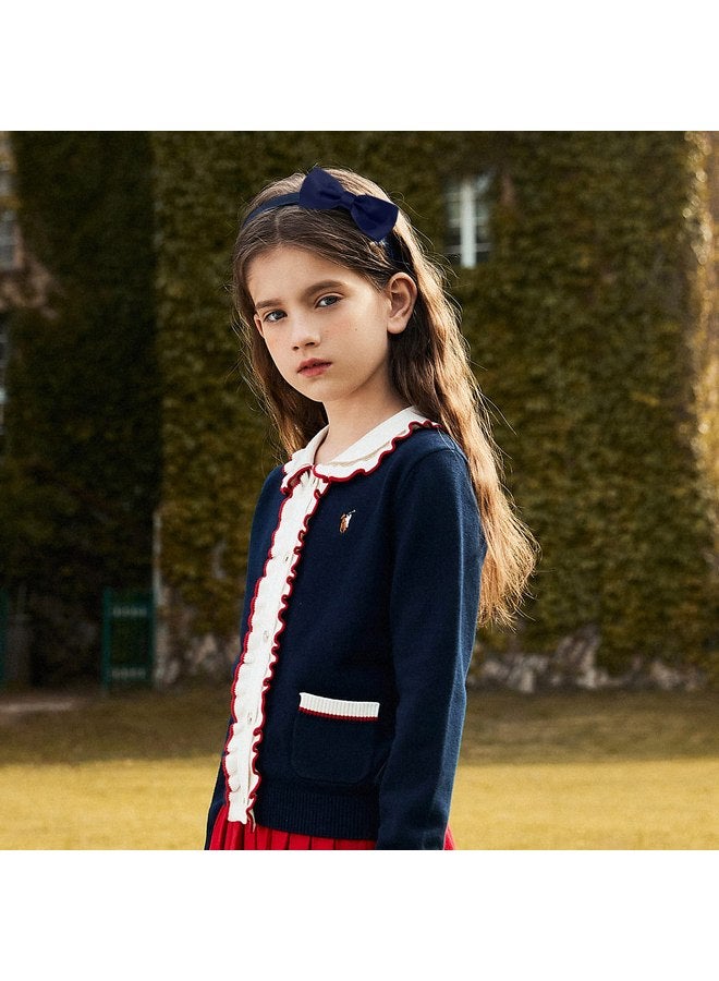 Candygirl Bows Headbands for Girls Toddler, 22pcs Ribbon Hair Bow Head bands for Kids Children Cute Hairbands for Daily School Hair Accessories - Image 4