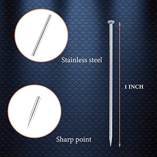 Hovesty 2000PCS Straight Pins for Crafts, Sewing Pins for Fabric Dressmaker Pins, Long 1 Inch Flat Head Pins for Quilting, Sewing, Jewelry DIY Fine Satin Pin - Image 2
