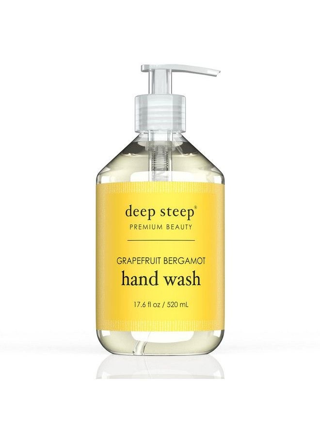 Deep Steep Argan Oil Liquid Hand Wash Grapefruit Bergamot 17.6 Fluid Ounce  - Image 1