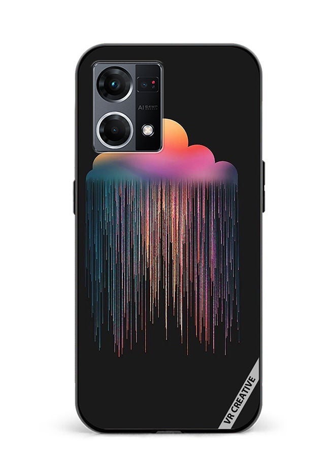 VR CREATIVE Protective Case Cover For Oppo Reno8 4G Design Multicolour - Image 1