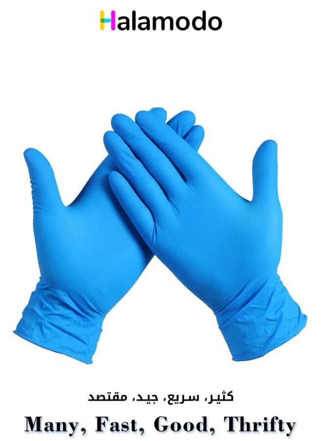 100 Pieces Disposable Gloves Household Food Grade Plastic Film Can Be Used in Nursing Kitchen Industrial Nitrile S - Image 1