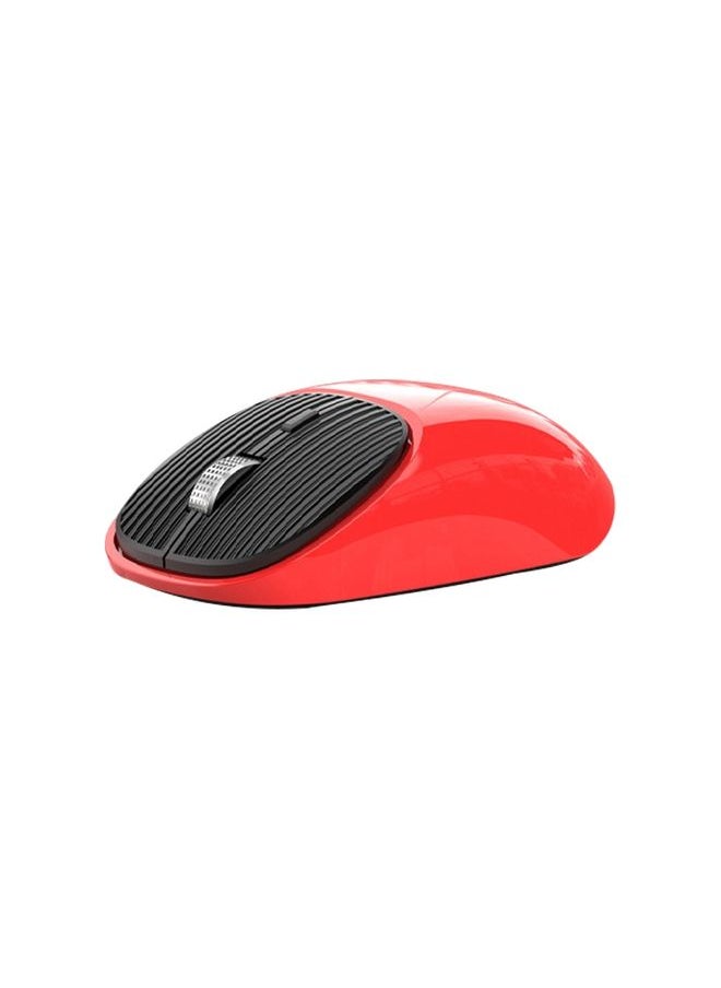 BURAQ - MKESPN SXS-5600 Type-C Rechargeable 2.4G Wireless Mouse(Red) - Image 1