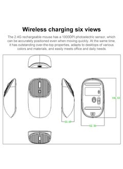 BURAQ MKESPN SXS-5600 Type-C Rechargeable 2.4G Wireless Mouse(Red)  - Image 3