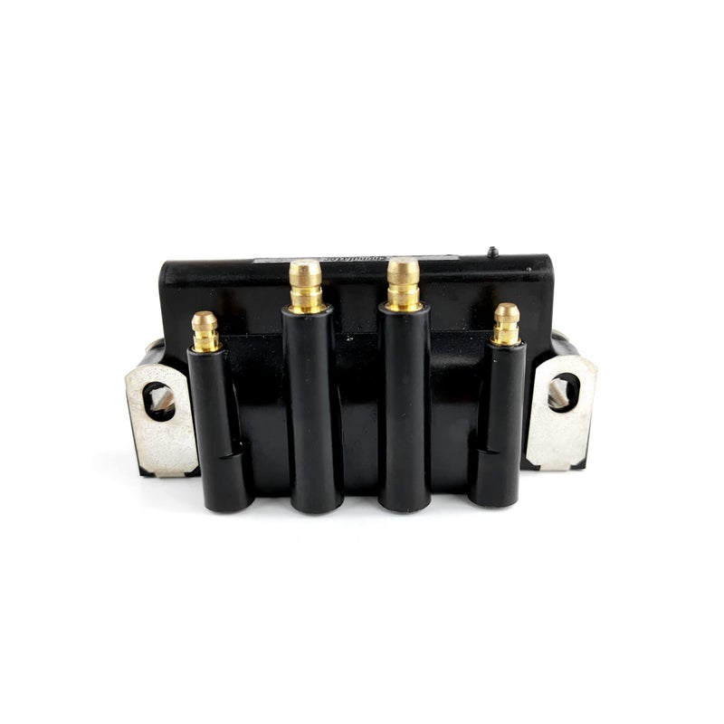 WINGOGO 583740 Dual Plug Wire Ignition Coil Replacement for most Evinrude Johnson OMC Outboard 25 3 4 5 6 8 99 10 15 28 30 40 45 48 50 55 75 90 100 105 115 135 150 175 200 225 HP Sierra 185170