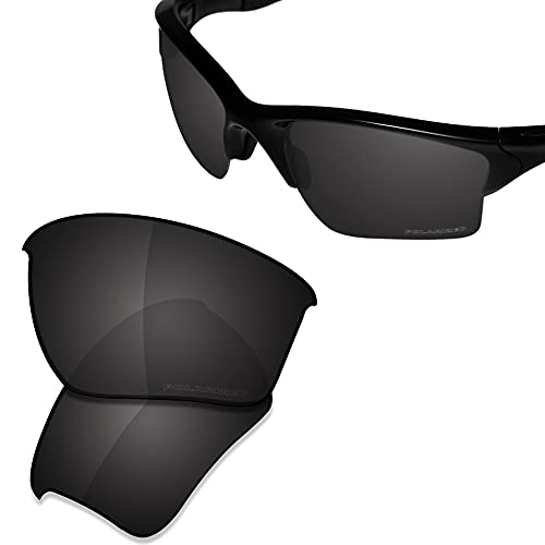 SAUCER Premium Replacement Lenses & Rubber Kits for Oakley Half Jacket 2.0 XL OO9154 | Half Jacket 2.0 XL Low Bridge Fit Sunglasses High Definition - Carbon Black Polarized - Image 2