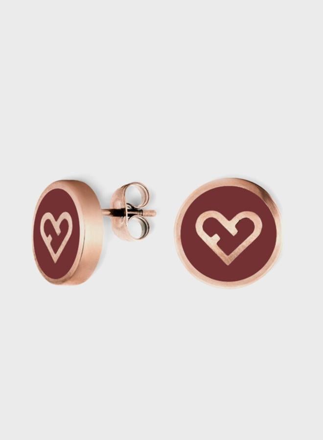Furla Heart Hoop Earrings - Image 1