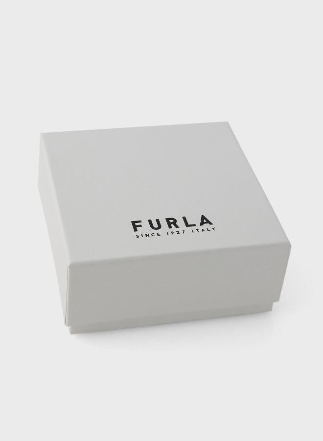 Furla Heart Hoop Earrings - Image 3
