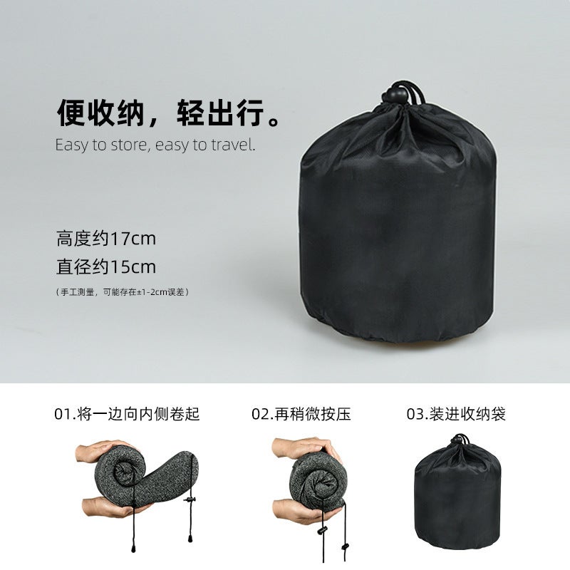 Memory Foam Hooded U-Shaped Pillow Removable And Washable Hooded Neck Pillow Outdoor Travel Pillow Cationic Car U-Shaped Pillow - Image 5