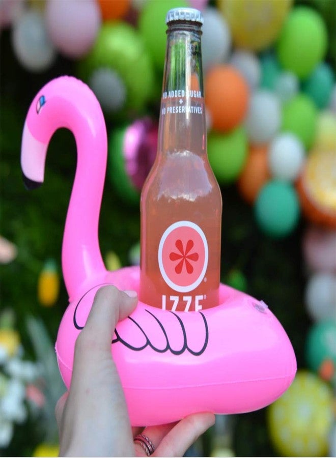 iShyan Inflatable Drink Holder 3 Pack Flamingo Drink Pool Floats Cup Holders for Summer Pool Party, Variety Shape to Choose - Image 2