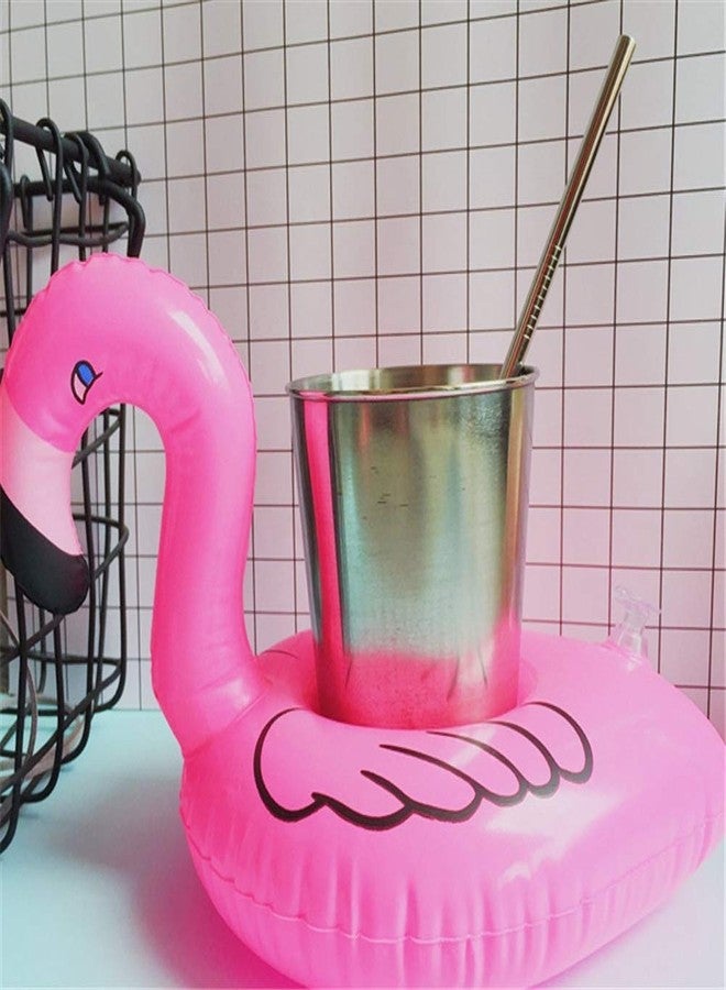 iShyan Inflatable Drink Holder 3 Pack Flamingo Drink Pool Floats Cup Holders for Summer Pool Party, Variety Shape to Choose - Image 4