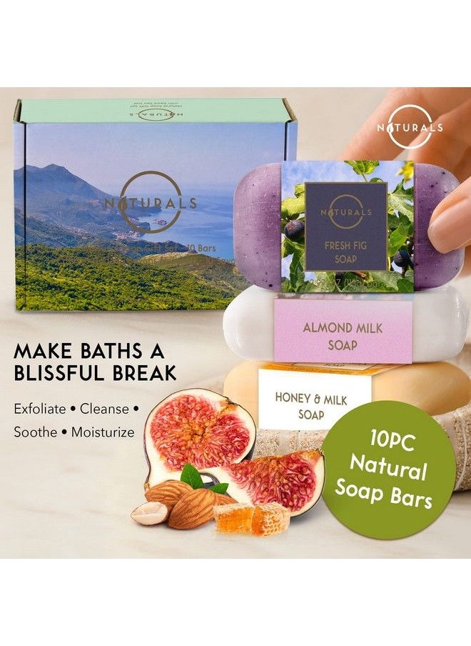 O Naturals - 10Pc Bar Soap For Men & Women Natural Soap Bath Soap Bars Bar Soap For Women Natural Soap For Men Natural Bar Soap Soap Bars Natural Soap Bar Vegan Bars Of Soap Spa Gifts For Women & Men - Image 1