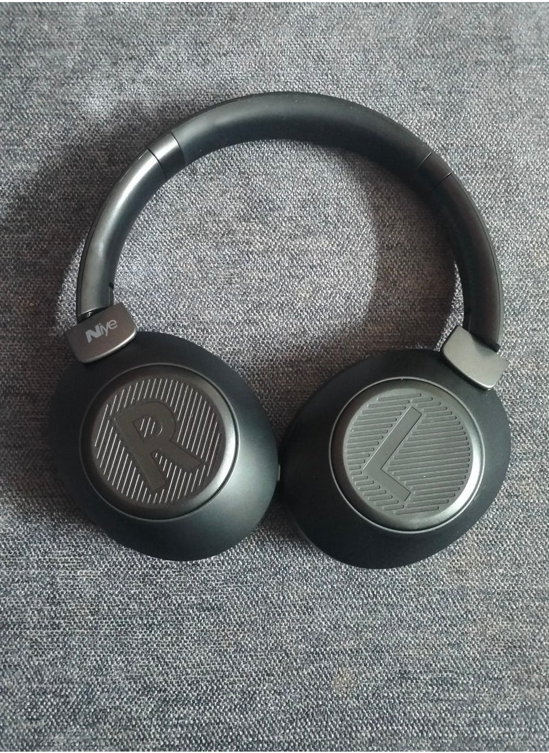Niye K5 Bluetooth Headphone Foldable Hi-Fi Stereo Sound with Built-in HD Mic - Battery Capacity 300mAh - Bluetooth V5.3 for stable Music & Call Time 6-8 Hours  - Image 1