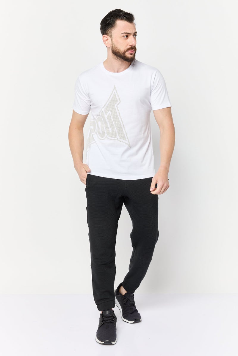 TapouT تي شيرت رجالي بأكمام قصيرة وياقة دائرية مطبوع عليه رسومات، أبيض - Image 2