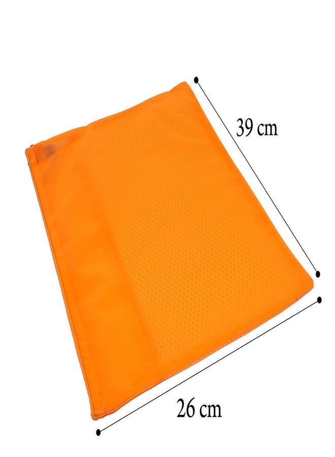 ANG Transparent Plastic Document Pouch | Clear Zipper File Bag | Waterproof A4 Size Travel Document Holder | Storage Pouch for Office, School & Bills Receipts (5 Pieces, 9 x 26 cm) - Image 2