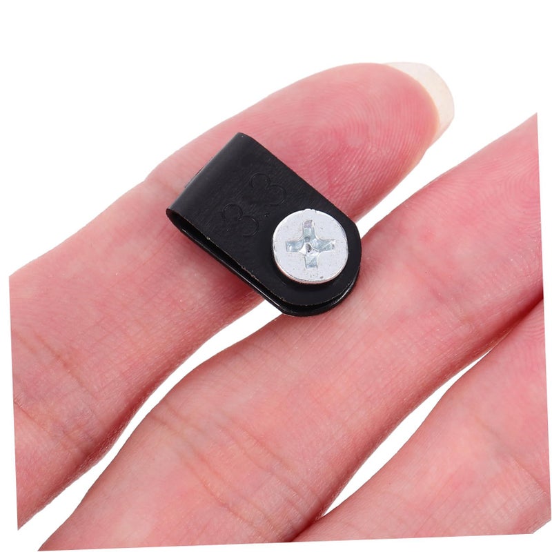 100pcs Black Nylon Cable Clips Wall Wire Fastener Insulated Cord Management - Image 5