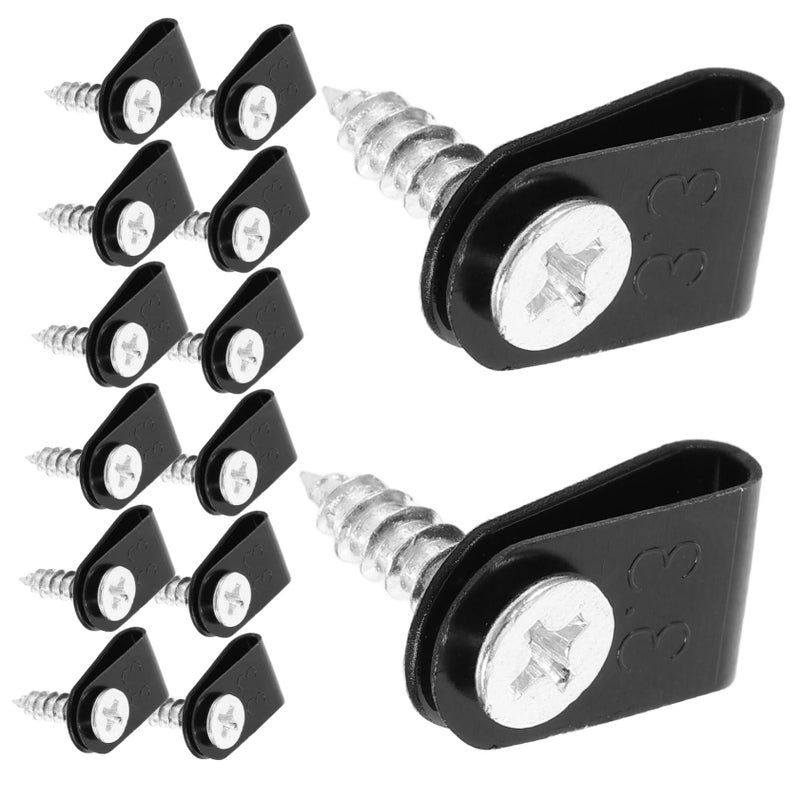 100pcs Black Nylon Cable Clips Wall Wire Fastener Insulated Cord Management - Image 2