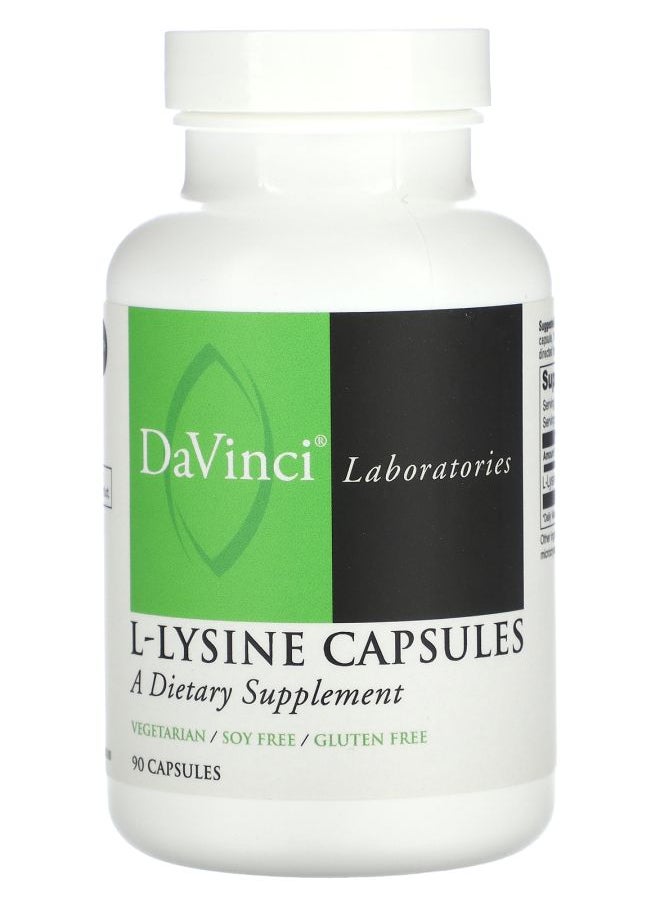 DaVinci Laboratories L-Lysine Capsules 500 mg  90 Capsules 