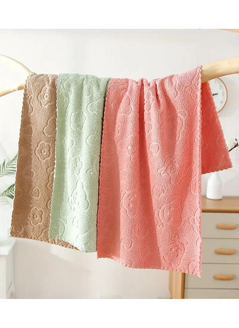 Generic Set of 5 Large Kitchen Towels 30X60 cm - Ultra Soft, Highly Absorbent, Quick Drying, Lint-Free on Dishes - Kitchen Towels, Dish Towels, Face Towels, Hand Towels  - Image 2