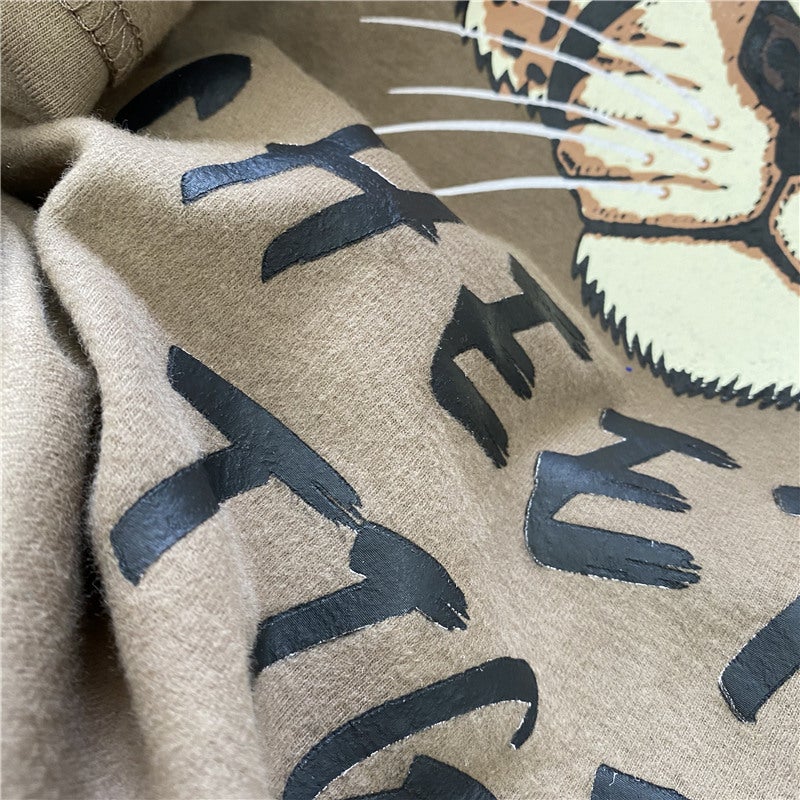 Wholesale Cartoon Tiger Head Printed Short-Sleeved Women's Summer 2023 New Internet Celebrity T-Shirt Loose and Versatile Half-Sleeved T-Shirt - Image 5