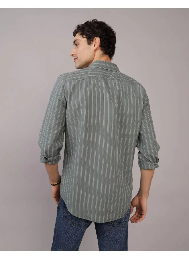 امريكان ايجل Striped Regular Fit Plaid Shirt