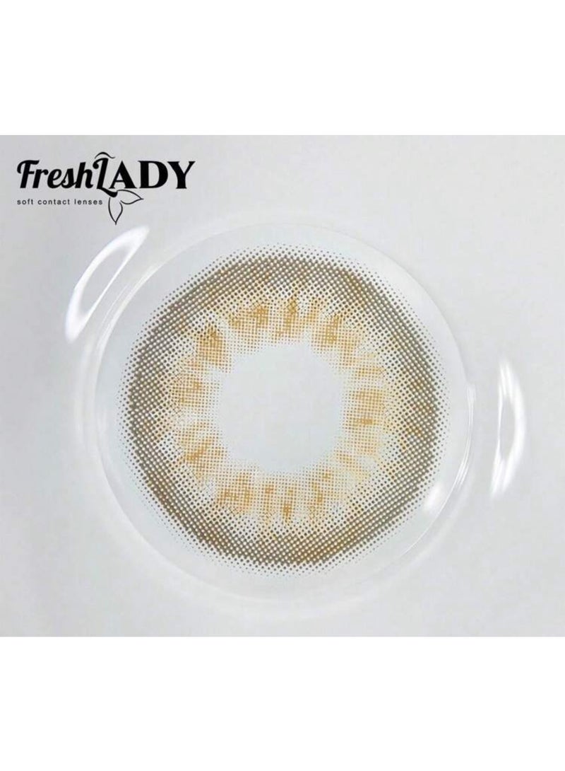 FRESH LADY Soft contact lenses for the eye - hazelnut - Image 2