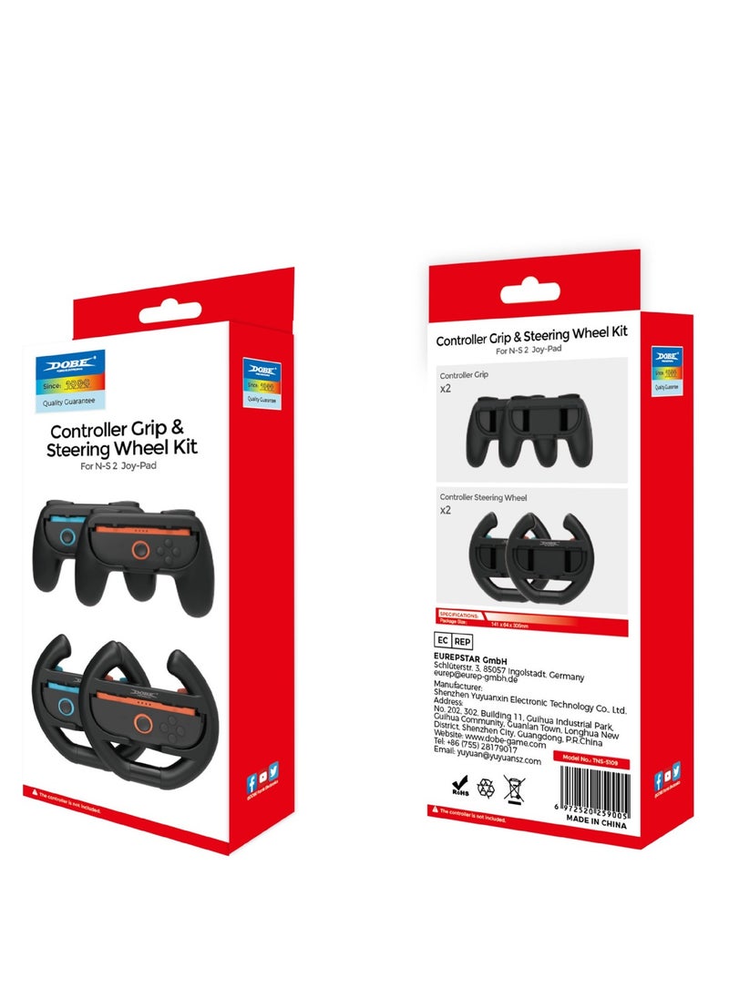 DOBE - Switch2 left and right handlebars, handlebars, racing steering wheel handlebars, four in one set - Image 1