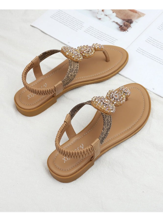 SIKETU Summer Plus Roman Flat Bottomed Beach Vacation Sandals  - Image 2