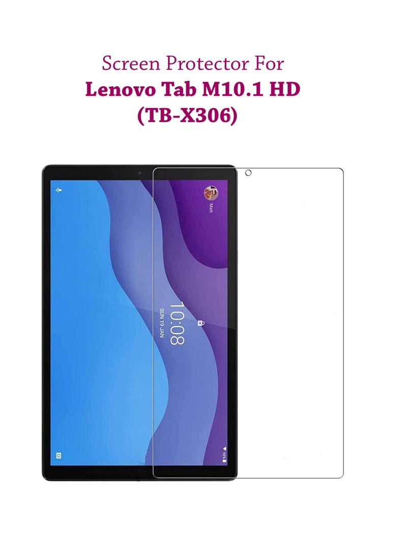 واقي شاشة من الزجاج المقوى لجهاز لينوفو تاب M10.1 HD مقاس 10.1 بوصة (TB-X306) شفاف - Image 1