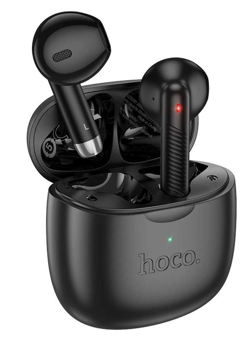 Hoco EW201 Wireless Headphones – Comfort and Advanced Technology, Bluetooth 5.4 For a Stable And Seamless Connection With 30+320mAh Battery Capacity In Black - Image 2