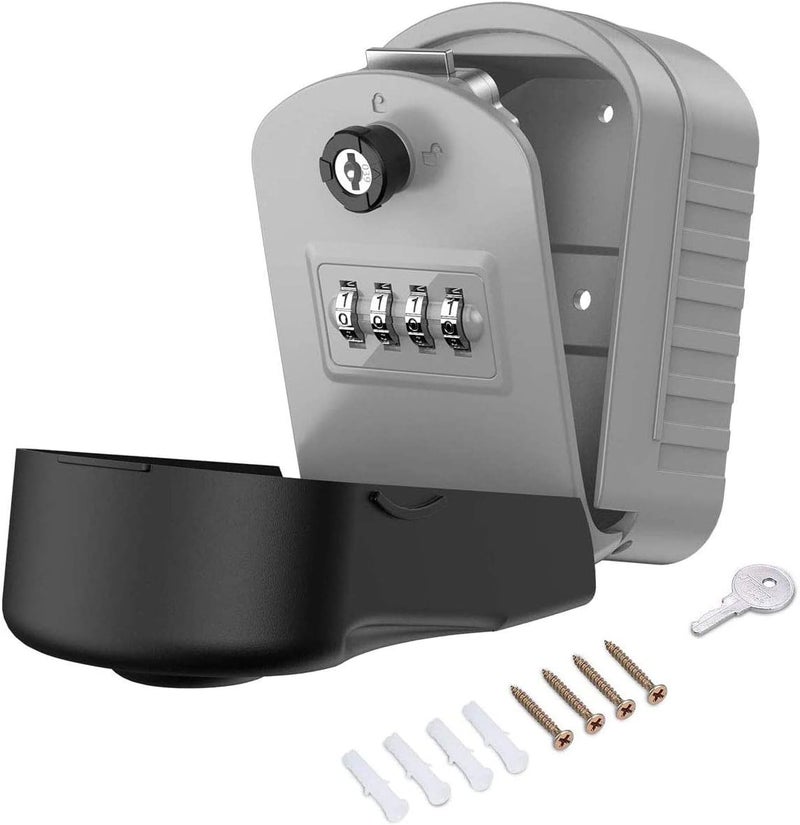 Secure Key Storage Lock Box with Emergency Unlock & Custom Code - Image 1