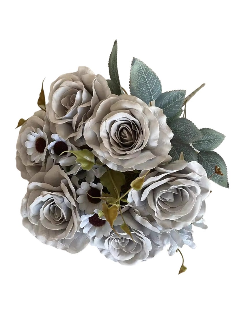 Huitich Artificial Flower Decor for Home, Parties, and Weddings Blue  - Image 1