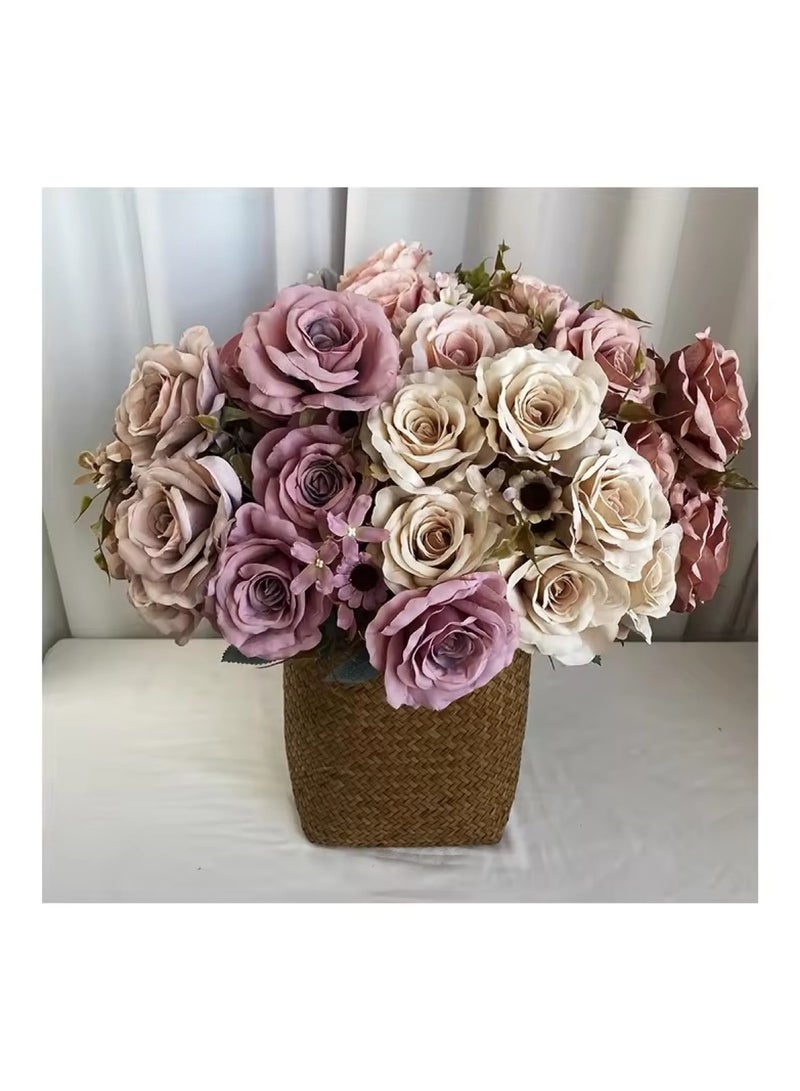 Huitich Artificial Flower Decor for Home, Parties, and Weddings Blue  - Image 2