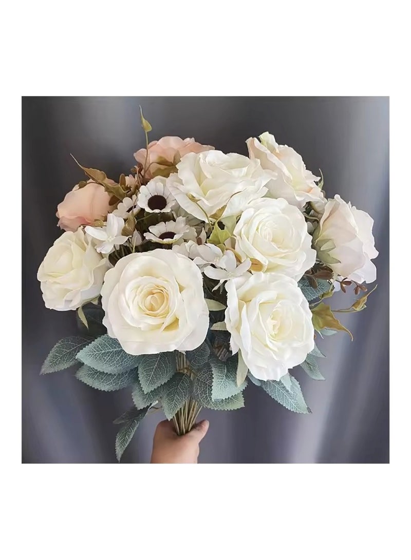 Huitich Artificial Flower Decor for Home, Parties, and Weddings Blue  - Image 3