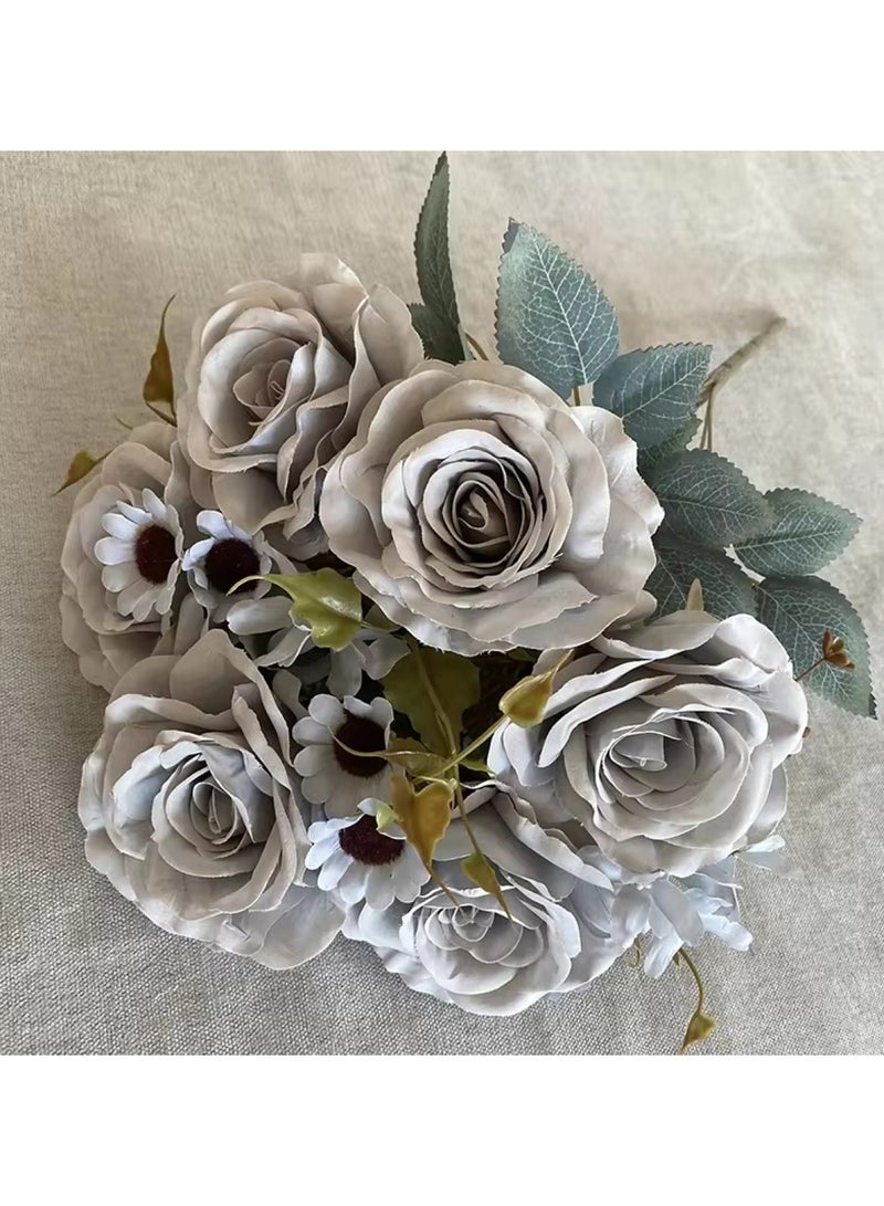 Huitich Artificial Flower Decor for Home, Parties, and Weddings Blue  - Image 5