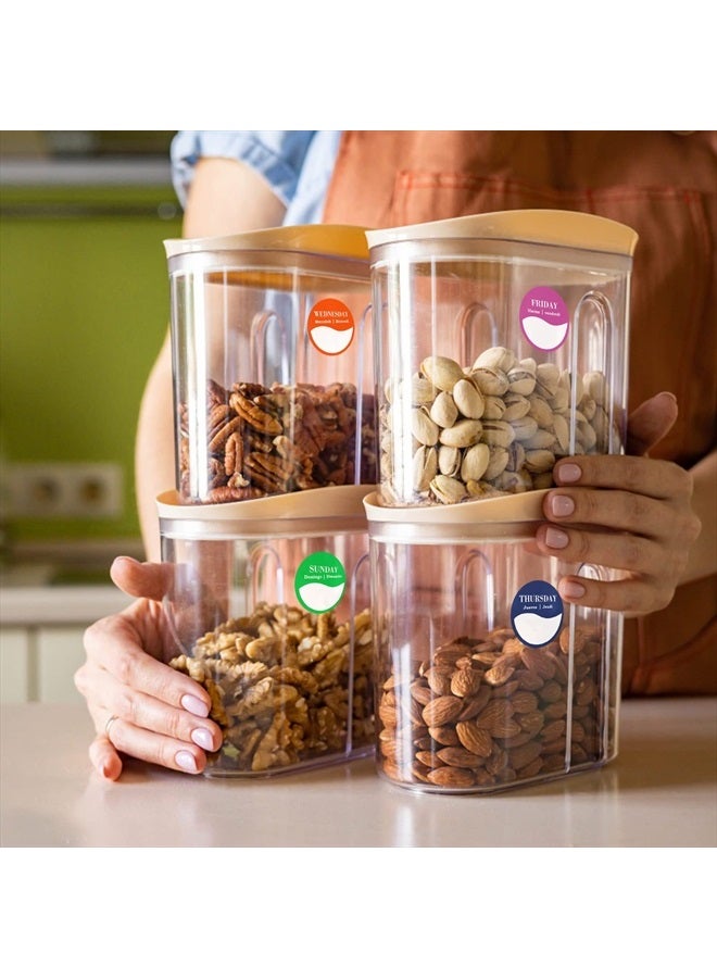 SAVITA 3500pcs Day Mark Labels, 7 Rolls Monday Through Sunday Labels Removable Day Food Date Labels Dots for Restaurant Kitchen Day of The Week Stickers for Office Planner - Image 5