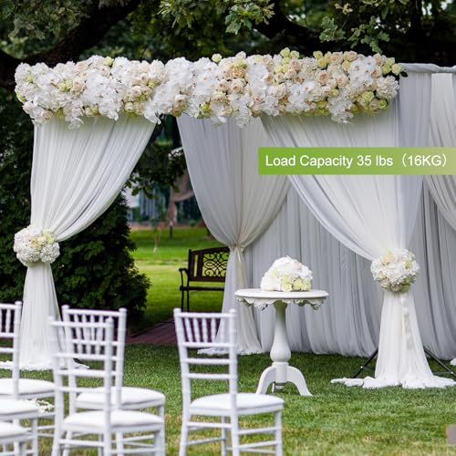 EMART 10x10FT Backdrop Stand Heavy DutyPhoto Back Drop Adjustable Stand Kit with 4 Backdrop Clamps and Carry BagBackground Support System for Photography StudioPartiesWeddingEvent Decorations - Image 3